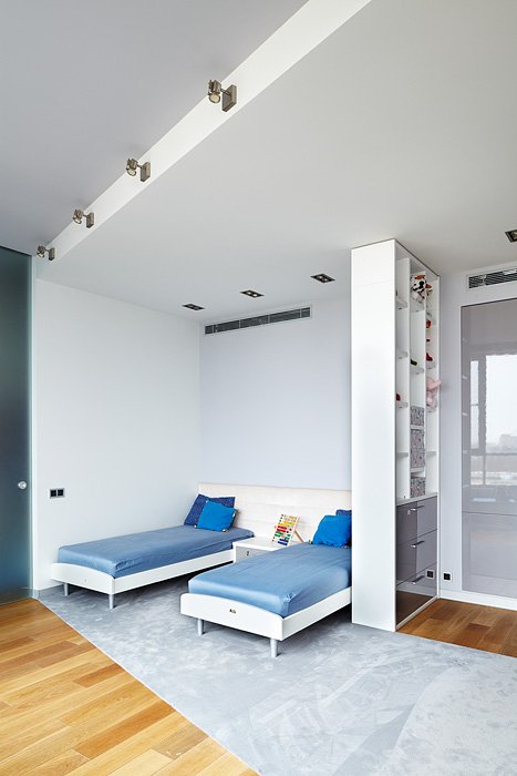 Фотография: Детская в стиле Современный, Квартира, Минимализм, Проект недели, Москва, новостройка, Антон Крылов, Монолитный дом, 3 комнаты, Более 90 метров – фото на INMYROOM