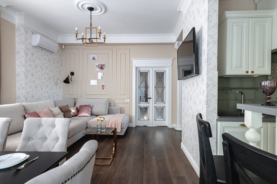 Фотография: Кухня и столовая в стиле Классический, Гостиная, Дом, Проект недели, Дом и дача, 4 и больше, Более 90 метров, Симферополь, Татьяна Петрова – фото на INMYROOM