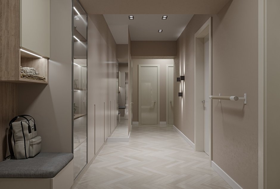 Фотография: Прихожая в стиле Современный, Квартира, Проект недели, Москва, Сталинка, 3 комнаты, 60-90 метров, Более 90 метров, Наталья Мердина – фото на INMYROOM