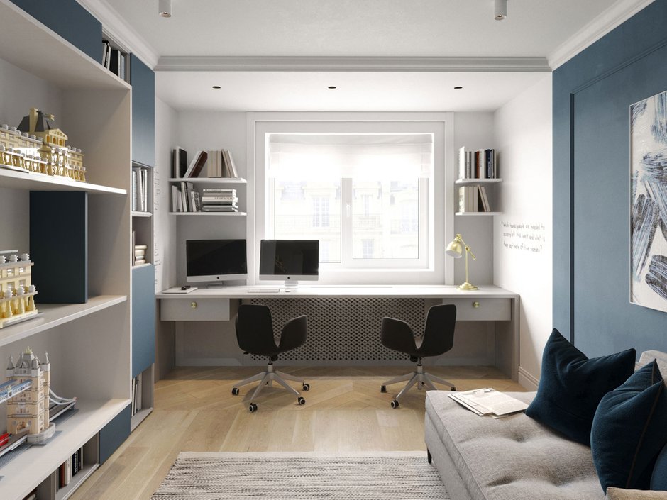 Фотография: Кабинет в стиле Современный, Квартира, Проект недели, Беларусь, LOGOVO, Панельный дом, 3 комнаты, Более 90 метров, Могилев – фото на INMYROOM