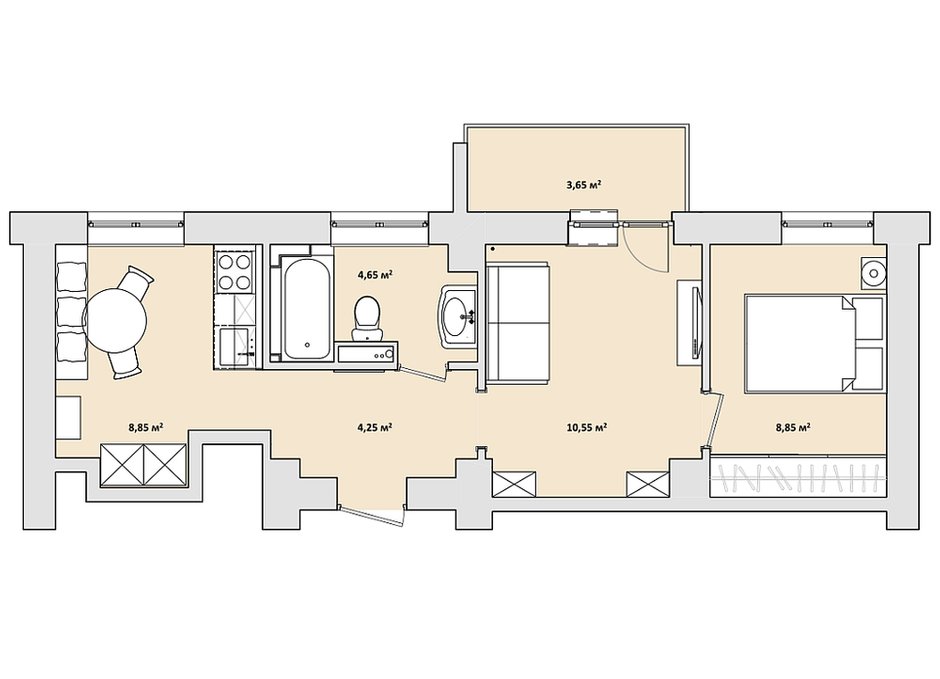 Фотография: Планировки в стиле , Квартира, Дома и квартиры – фото на INMYROOM