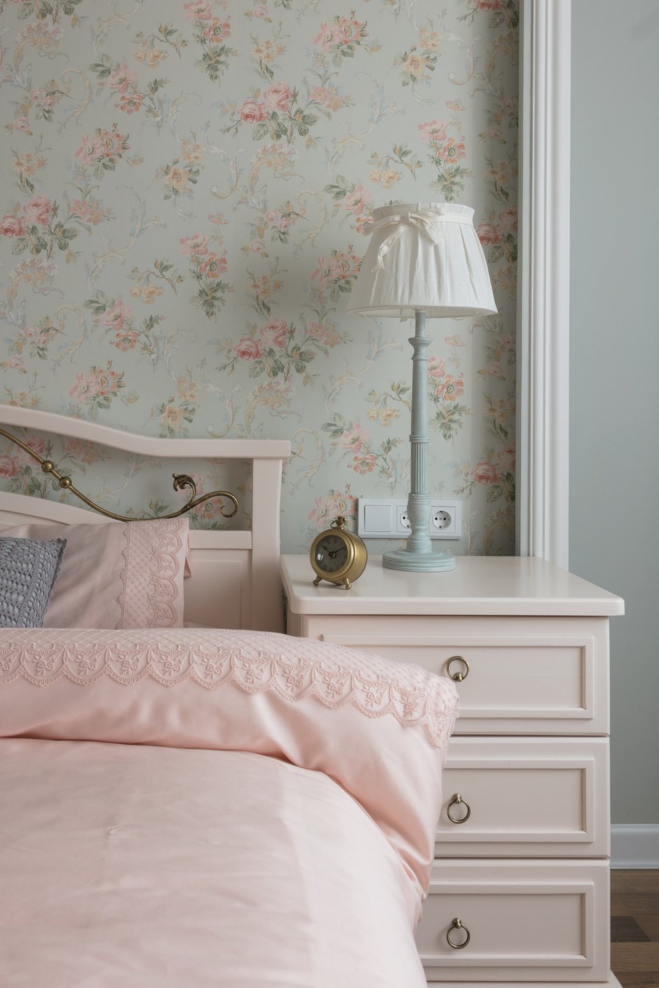 Фотография: Спальня в стиле Прованс и Кантри, Квартира, Проект недели, Балашиха, Монолитный дом, 2 комнаты, 60-90 метров, Анна Елина – фото на INMYROOM