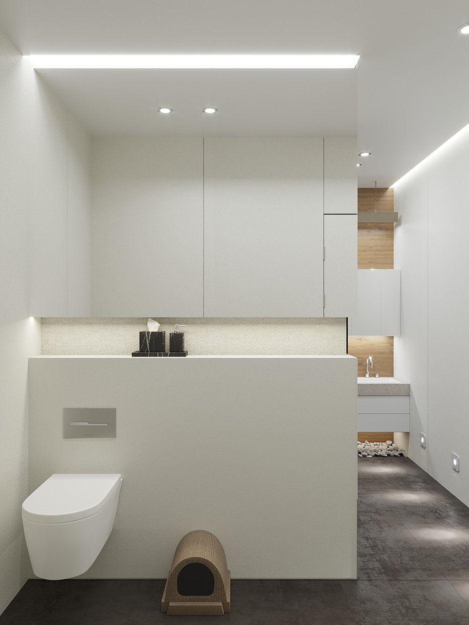 Фотография: Ванная в стиле Современный, Квартира, Проект дня, Красногорск, Виктория Золина, Zi-Design Interiors, 4 и больше, Более 90 метров, Катерина Старикова – фото на INMYROOM