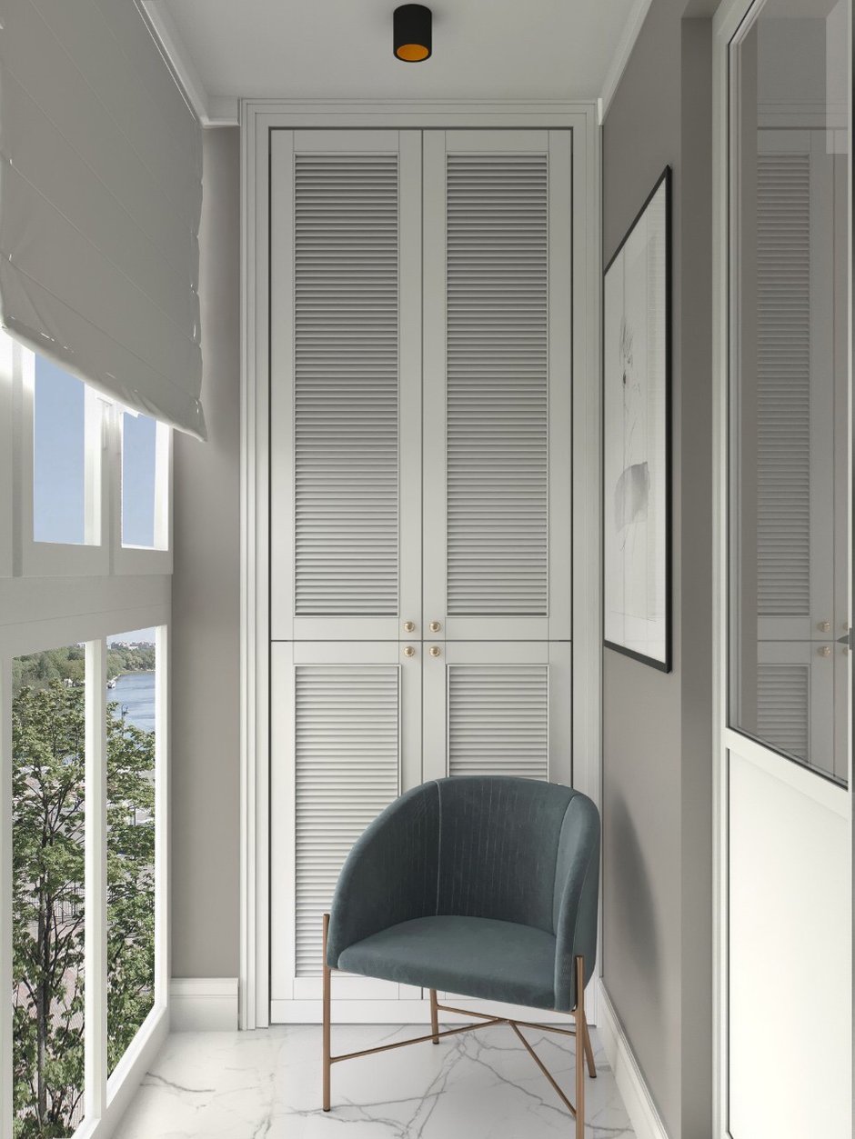 Фотография: Балкон в стиле Современный, Малогабаритная квартира, Квартира, Студия, Проект недели, Монолитный дом, до 40 метров, Котельники, Диана Бганова – фото на INMYROOM