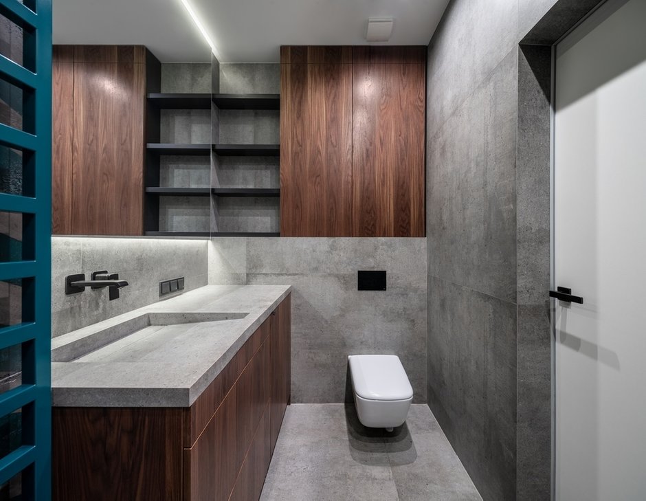 Фотография: Ванная в стиле Современный, Минимализм, Квартира, Студия, Проект недели, Киев, Lauri Brothers, Юрий Лаури, Сергей Лаури, Дмитрий Роганов – фото на INMYROOM