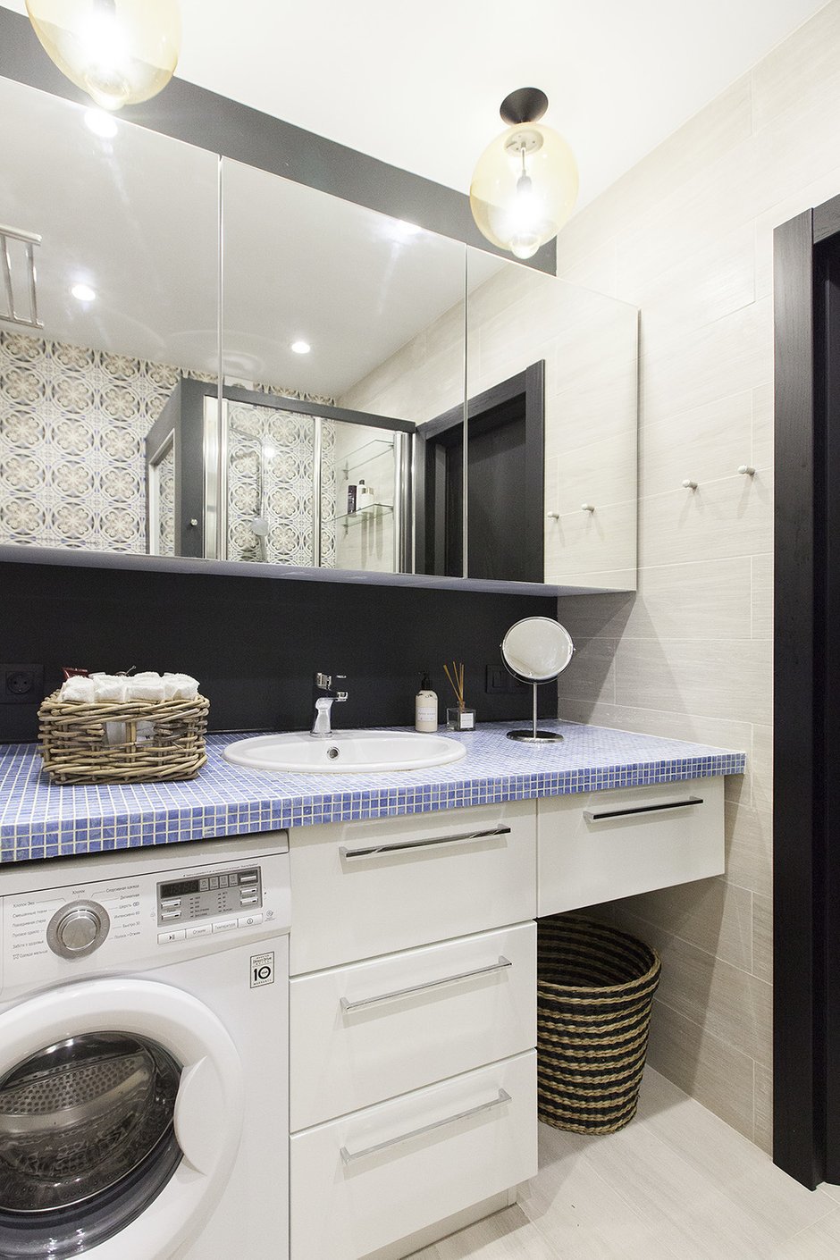 Фотография: Ванная в стиле Современный, Малогабаритная квартира, Студия, Проект недели, Яна Волкова, Юрий Волков, Реутов, Студия Волковых, до 40 метров – фото на INMYROOM