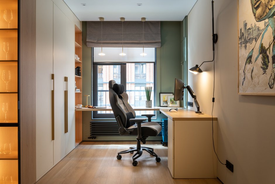 Фото: в стиле, Модерн, Маленькая квартира, Квартира, Проект дня, 1 комната, Монолитный кирпич, Юлия Волкова – фото на INMYROOM