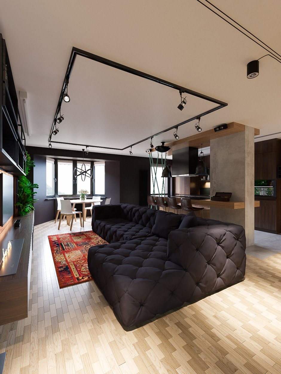 Фотография:  в стиле , Лофт, Эклектика, Квартира, Проект недели, Минск, Монолитный дом, 4 и больше, Более 90 метров, Дмитрий Гордийко, Stanza – фото на INMYROOM