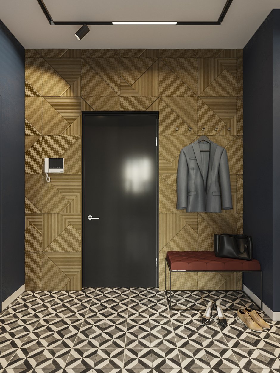 Фотография: Прихожая в стиле Современный, Квартира, Проект недели, Красногорск, Монолитный дом, 3 комнаты, Более 90 метров, Алена Кузнецова – фото на INMYROOM