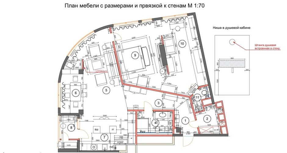 Фотография: Планировки в стиле , Классический, Квартира, Проект недели, Москва, 3 комнаты, Более 90 метров, Ирина Межова – фото на INMYROOM