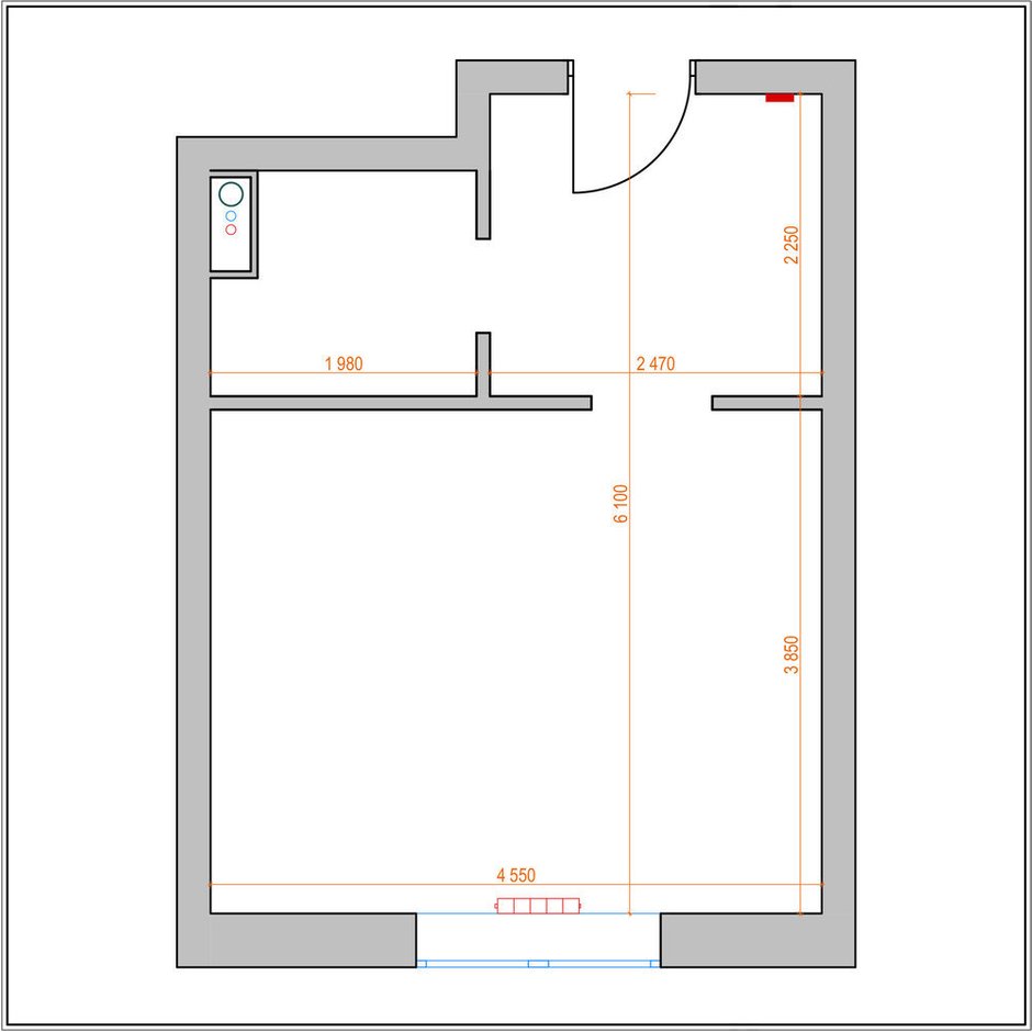 Фотография: Планировки в стиле , Квартира, Студия, Перепланировка, Москва, до 40 метров, Ольга Катюк – фото на INMYROOM