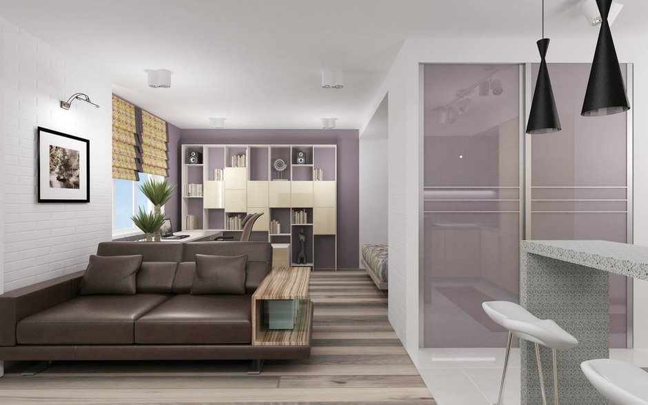 Фотография: Гостиная в стиле Современный, Квартира, Дома и квартиры, Проект недели – фото на INMYROOM