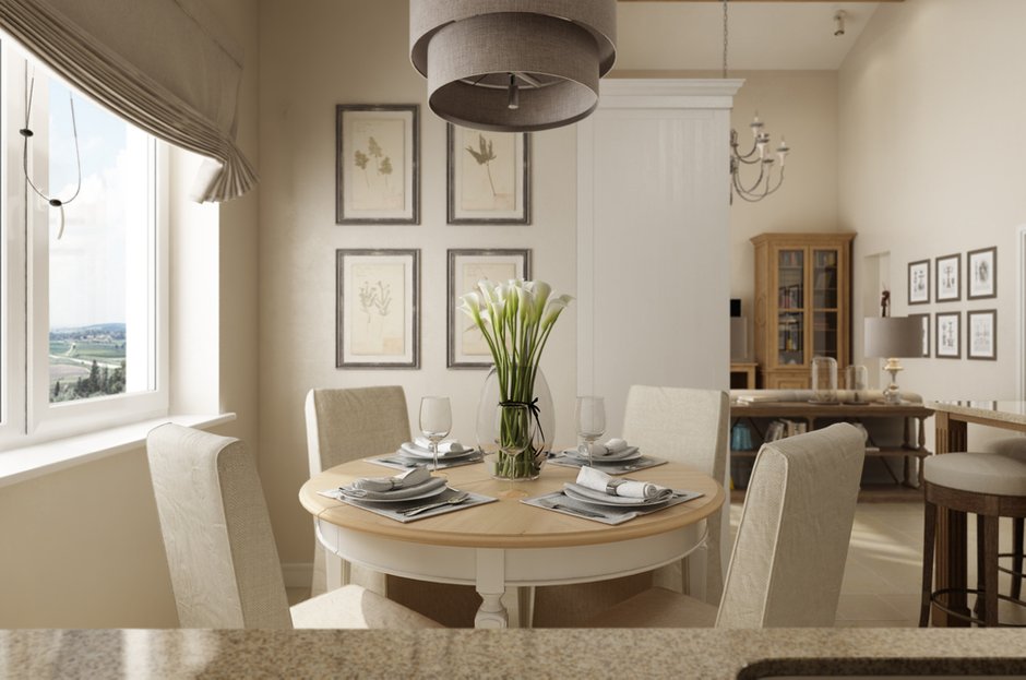 Фотография: Кухня и столовая в стиле Прованс и Кантри, Дом, Проект недели, Ленинградская область, 4 и больше, Более 90 метров – фото на INMYROOM