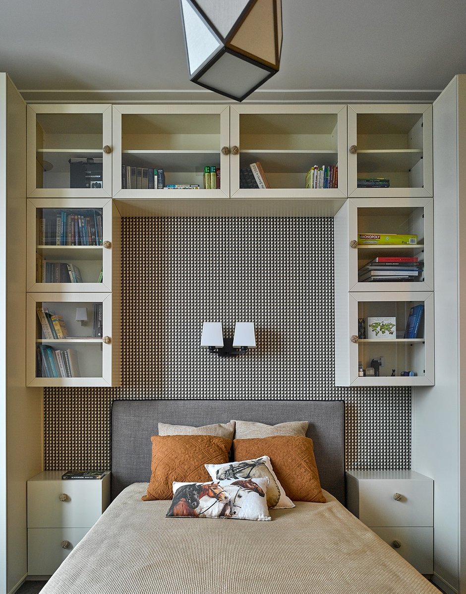 Фотография: Спальня в стиле Современный, Эклектика, Квартира, Проект дня, Москва, Сергей Ананьев, новостройка, Ариана Ахмад, Татьяна Карякина, Монолитный дом, 4 и больше, Более 90 метров – фото на INMYROOM