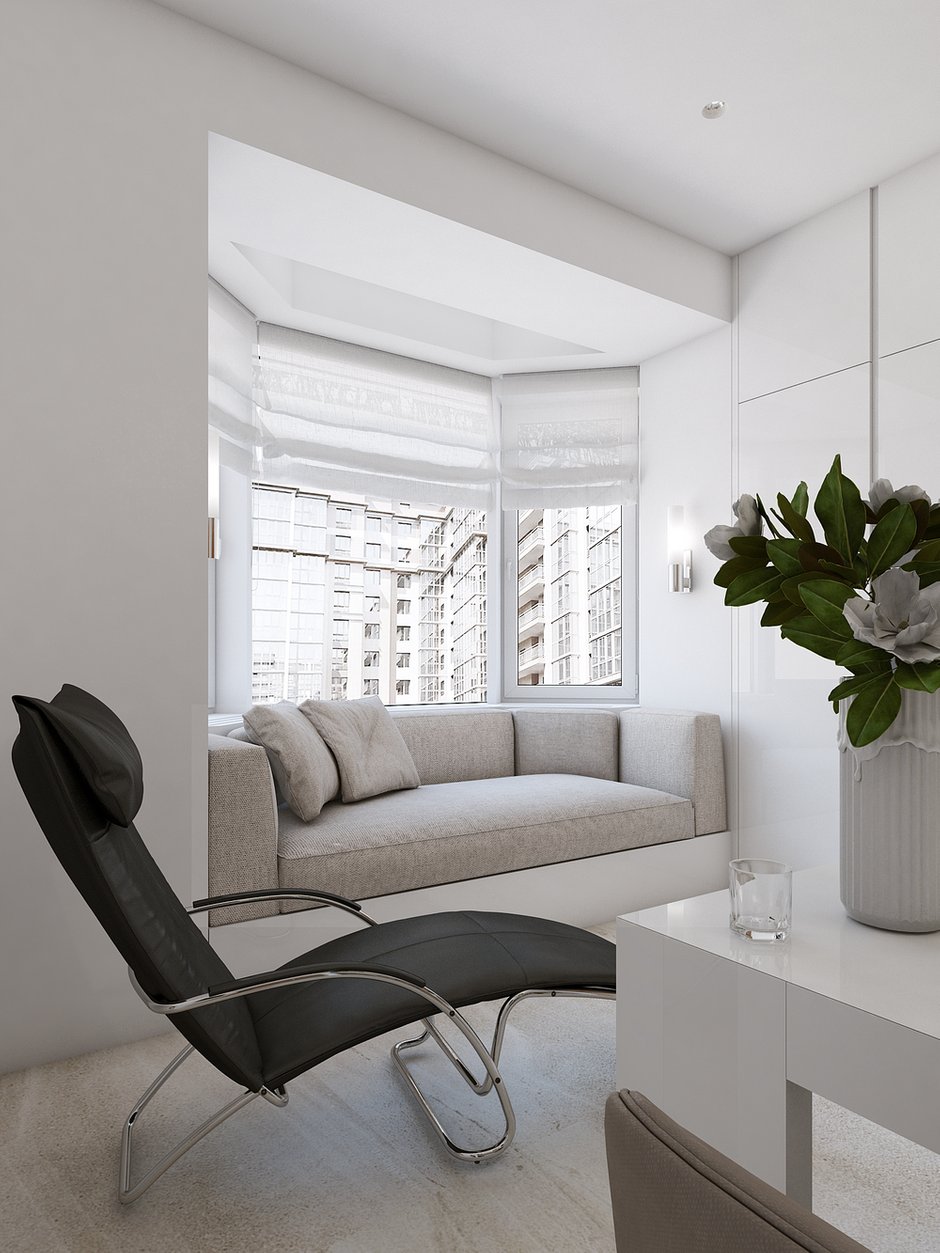 Фотография: Гостиная в стиле Современный, Квартира, Минимализм, Проект недели, Санкт-Петербург, Монолитный дом, 2 комнаты, Более 90 метров, Background studio – фото на INMYROOM