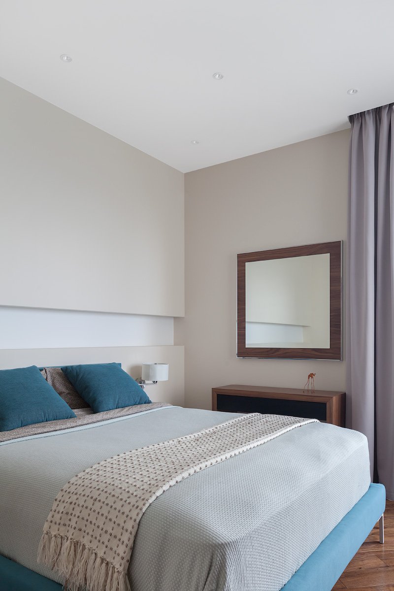 Фотография: Спальня в стиле Современный, Квартира, Проект недели, новостройка, Монолитный дом, 3 комнаты, Более 90 метров – фото на INMYROOM