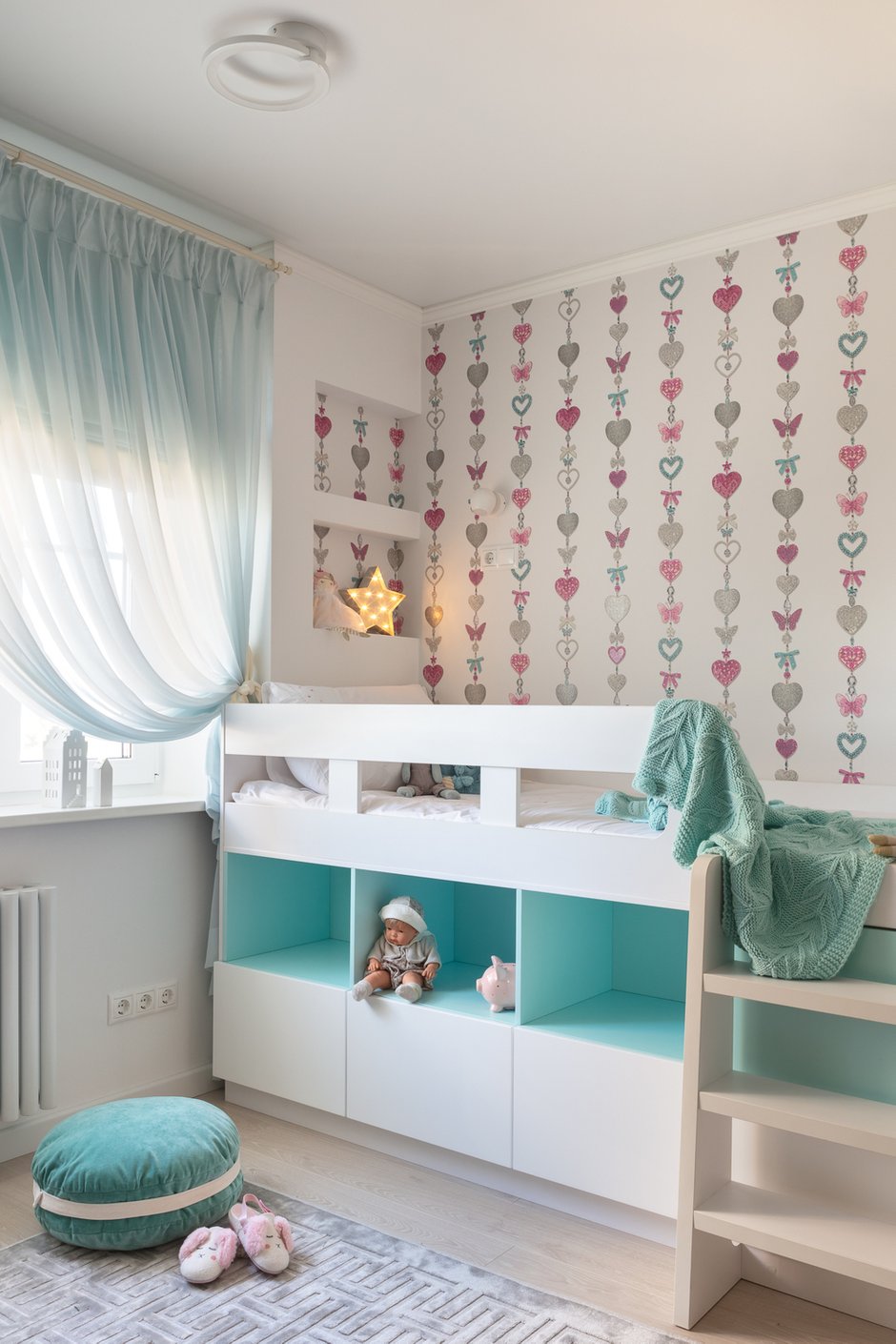 Фотография: Детская в стиле Современный, Квартира, Проект недели, Москва, Панельный дом, 2 комнаты, 40-60 метров, Анна Елина – фото на INMYROOM