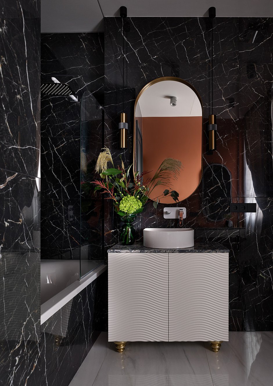 Фотография: Ванная в стиле Классический, Современный, Квартира, Проект недели, Москва, 3 комнаты, Более 90 метров, Ульяна Степанщикова – фото на INMYROOM