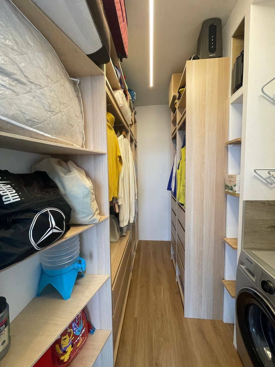 Фотография:  в стиле , Гардеробная, Дизайн интерьера, Переделка, Гардероб, гардеробная в квартире – фото на INMYROOM