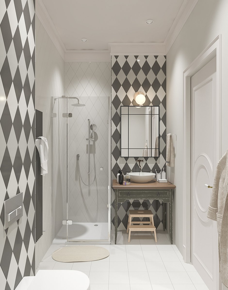 Фотография: Ванная в стиле Скандинавский, Современный, Дом, Проект недели, Новая Москва, Таунхаус, 4 и больше, Более 90 метров, Татьяна Аверкина – фото на INMYROOM