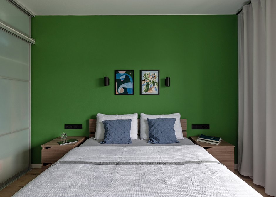 Фотография: Спальня в стиле Современный, Квартира, Проект недели, Санкт-Петербург, 3 комнаты, 60-90 метров, SnetDesign, Екатерина Безъязычная – фото на INMYROOM