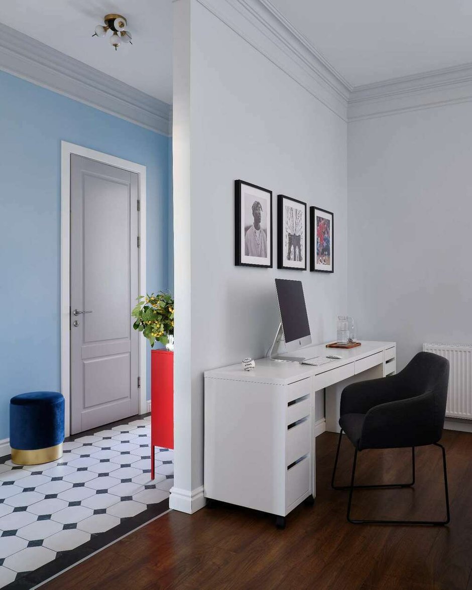 Фотография: Кабинет в стиле Современный, Квартира, Проект недели, Казахстан, Астана, 2 комнаты, 60-90 метров, Евгения Мараськова-Григорянц – фото на INMYROOM