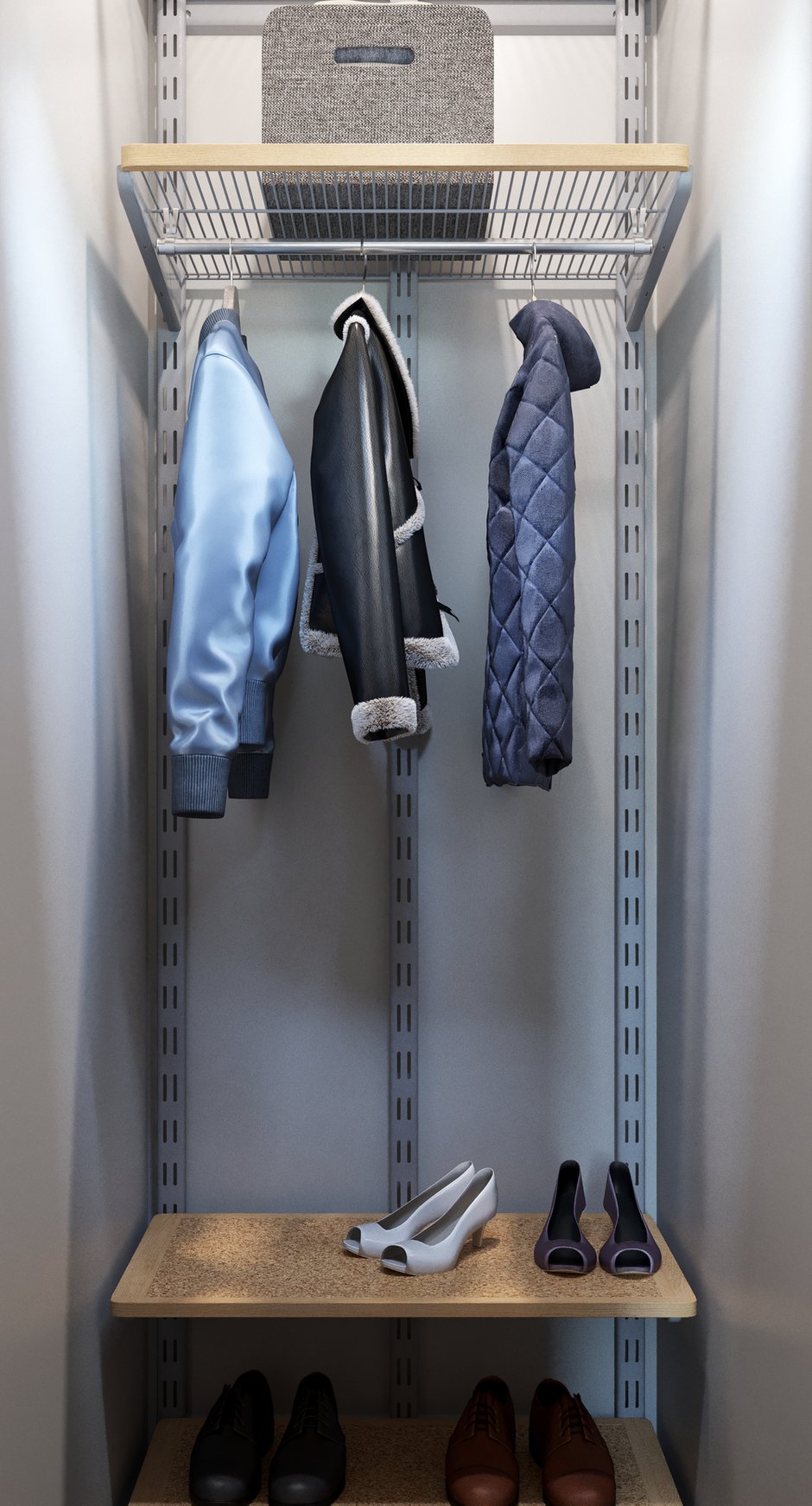 Фотография: Гардеробная в стиле Современный, Эклектика, Квартира, Проект недели, Москва, Светлана Старцева, Кирпичный дом, 2 комнаты, 40-60 метров – фото на INMYROOM