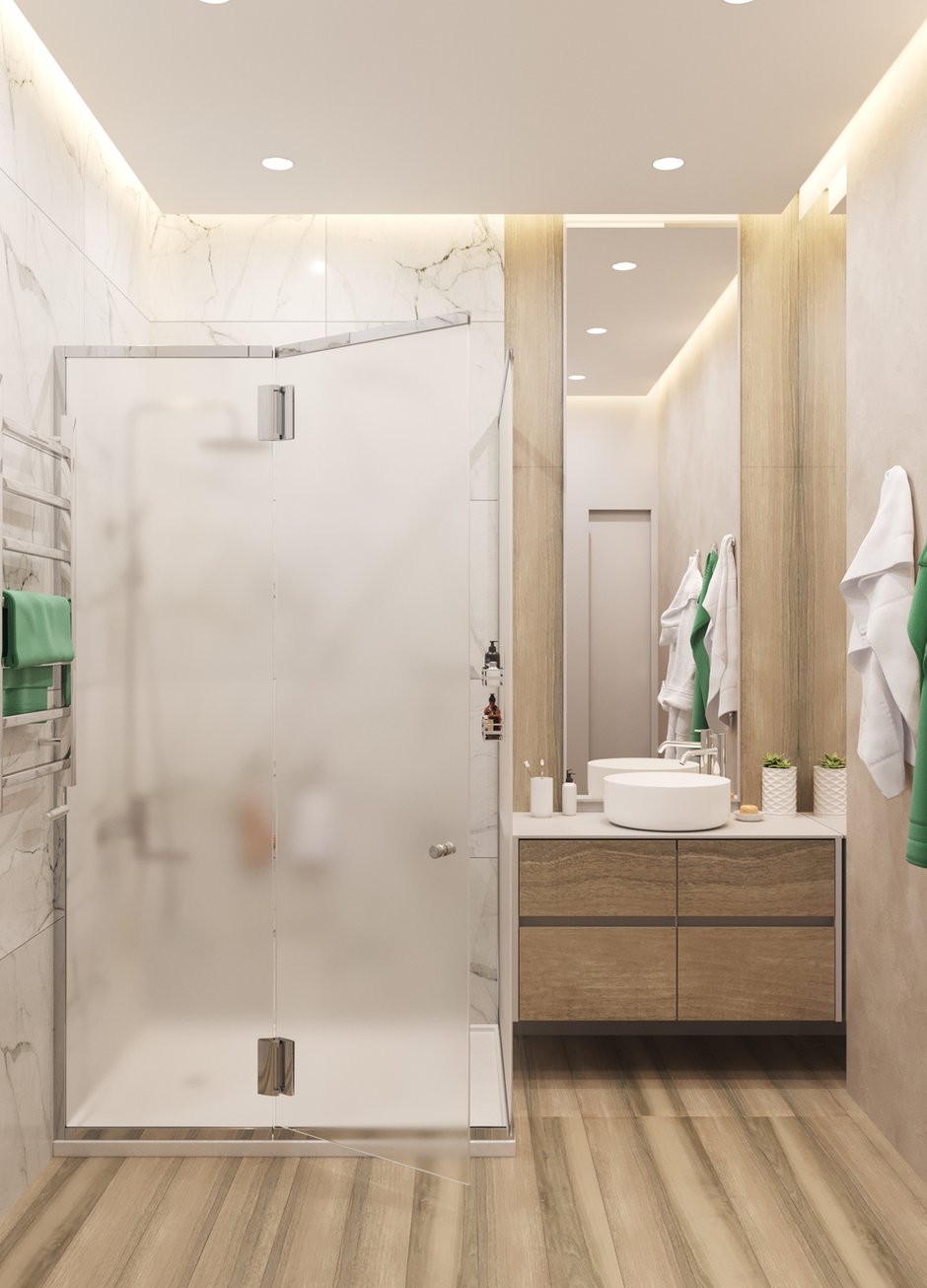 Фотография: Ванная в стиле Современный, Квартира, Проект недели, Москва, 2 комнаты, 40-60 метров, Deus of House – фото на INMYROOM