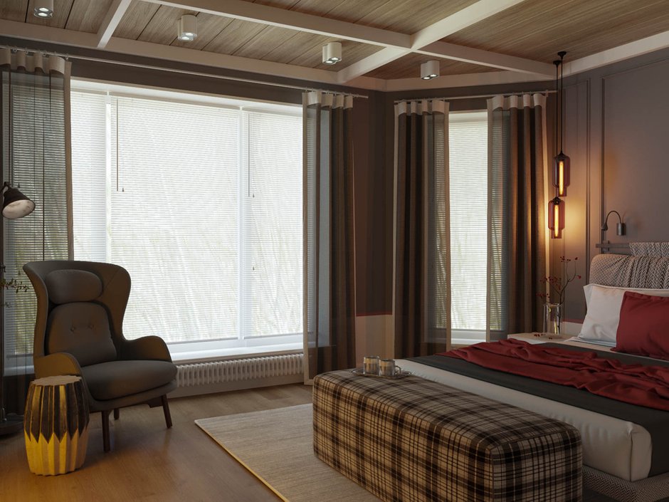 Фотография: Спальня в стиле Современный, Прованс и Кантри, Дом, Проект недели, Дом и дача, Истринский район, Студия Волковых, 4 и больше, Более 90 метров – фото на INMYROOM