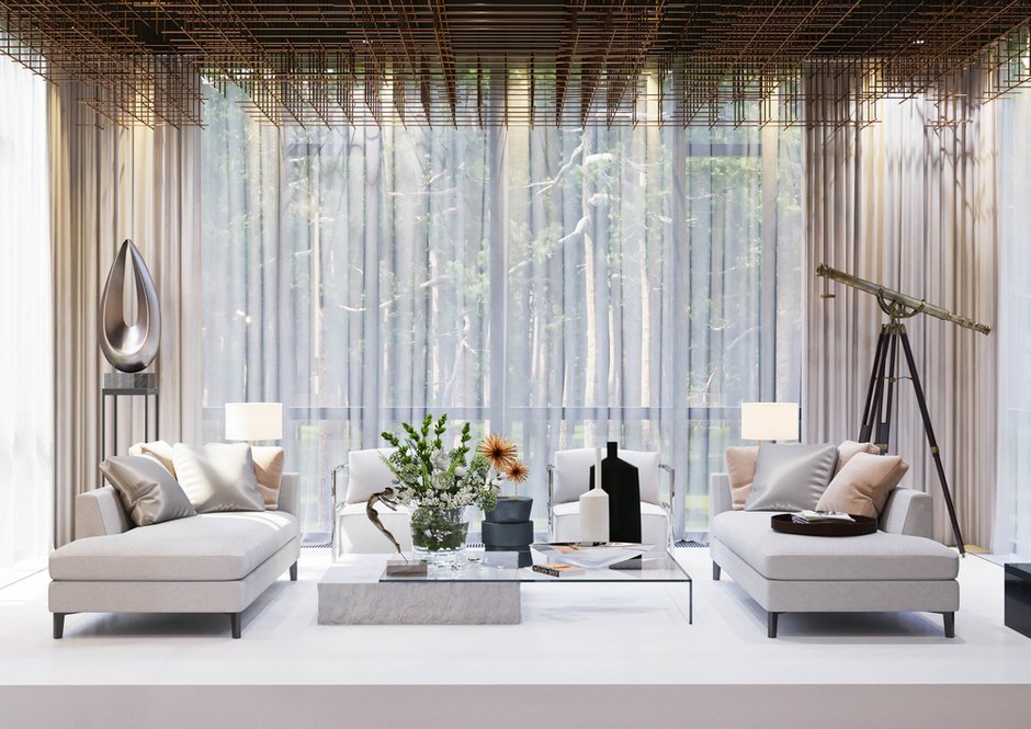 Фотография: Гостиная в стиле Современный, Дом, Проект дня, Московская область, Шамсудин Керимов, Эксклюзивные проекты, Никольская слобода – фото на INMYROOM