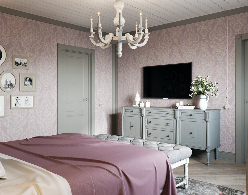 Фотография: Спальня в стиле Прованс и Кантри, Дом, Проект недели, Подмосковье, Московская область, 4 и больше, Более 90 метров, Новоглаголево, Евгений Жданов, Студия GP Project, Павел Годяев – фото на INMYROOM