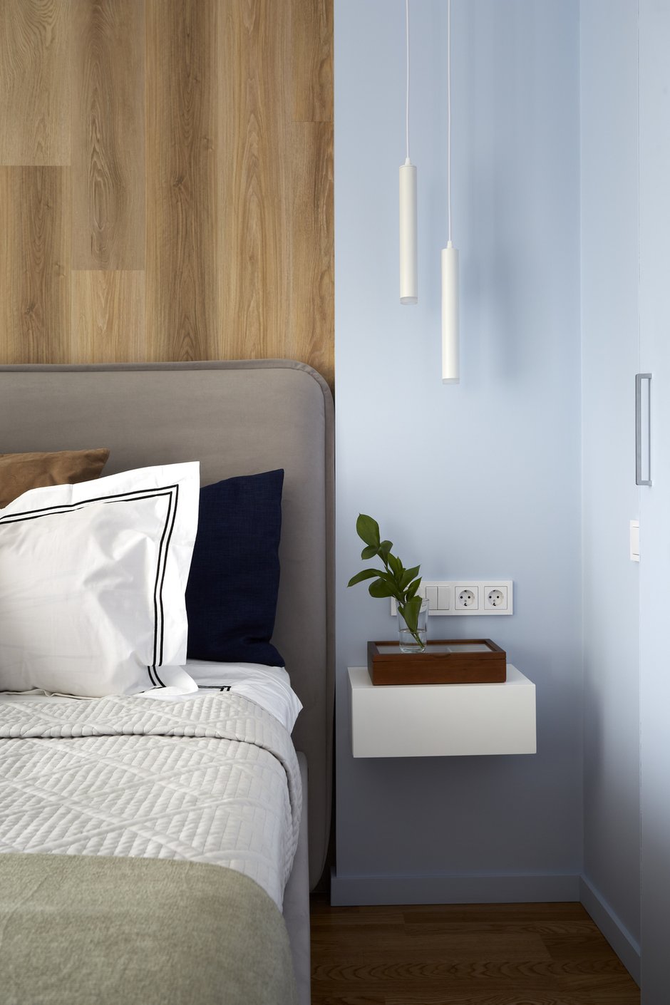 Фотография: Спальня в стиле Современный, Квартира, Проект недели, Москва, «Атмосфера», 3 комнаты, 60-90 метров – фото на INMYROOM