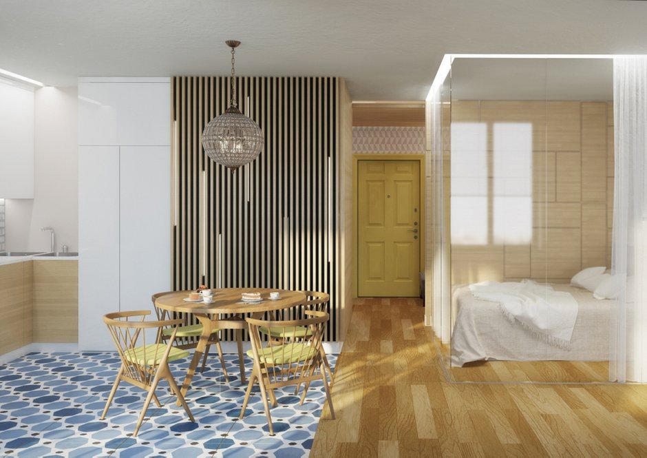 Фотография: Кухня и столовая в стиле Скандинавский, Эко, Студия, Проект недели, Московская область, Zi-Design Interiors, ЖК «Московская – фото на INMYROOM