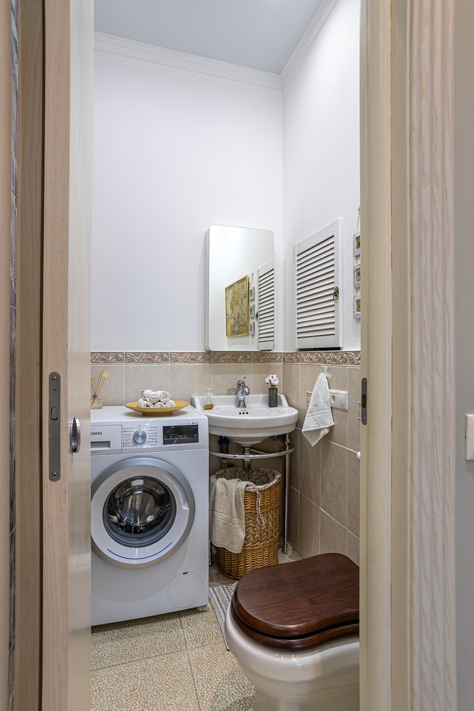 Фотография: Ванная в стиле Современный, Классический, Квартира, Проект недели, Москва, 3 комнаты, 60-90 метров, Елена Рязанова – фото на INMYROOM