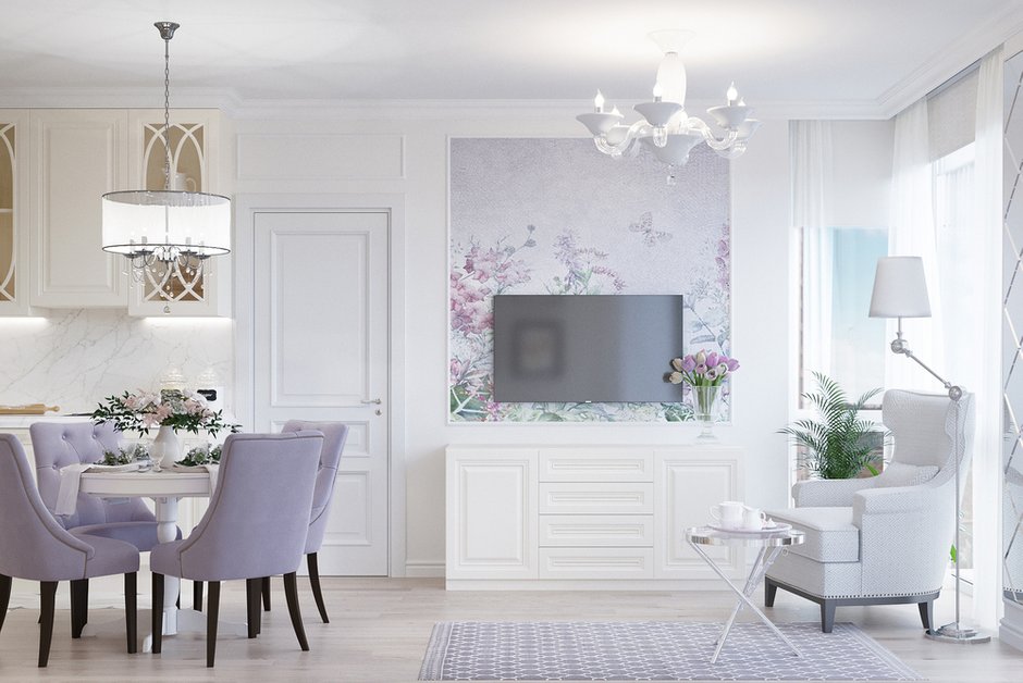 Фотография: Кухня и столовая в стиле Классический, Квартира, Проект недели, Новая Москва, Монолитный дом, 2 комнаты, 40-60 метров, Александра Гартке, ЖК «Новая Звезда» – фото на INMYROOM