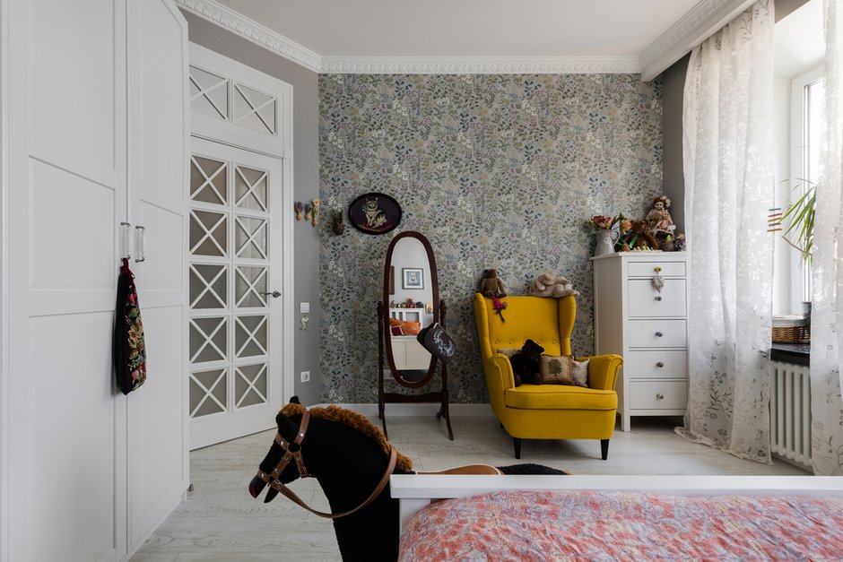 Фотография: Спальня в стиле Скандинавский, Эклектика, Квартира, Проект недели, Санкт-Петербург, 3 комнаты, Более 90 метров, Анна Плакунова – фото на INMYROOM