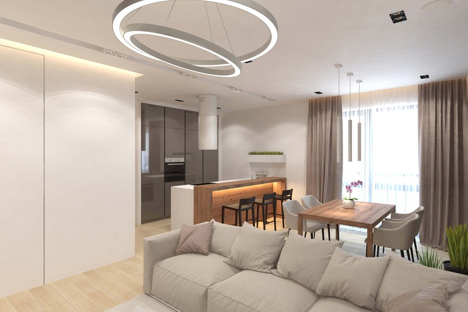 Фотография: Кухня и столовая в стиле Современный, Минимализм, Квартира, Проект недели, Geometrium – фото на INMYROOM