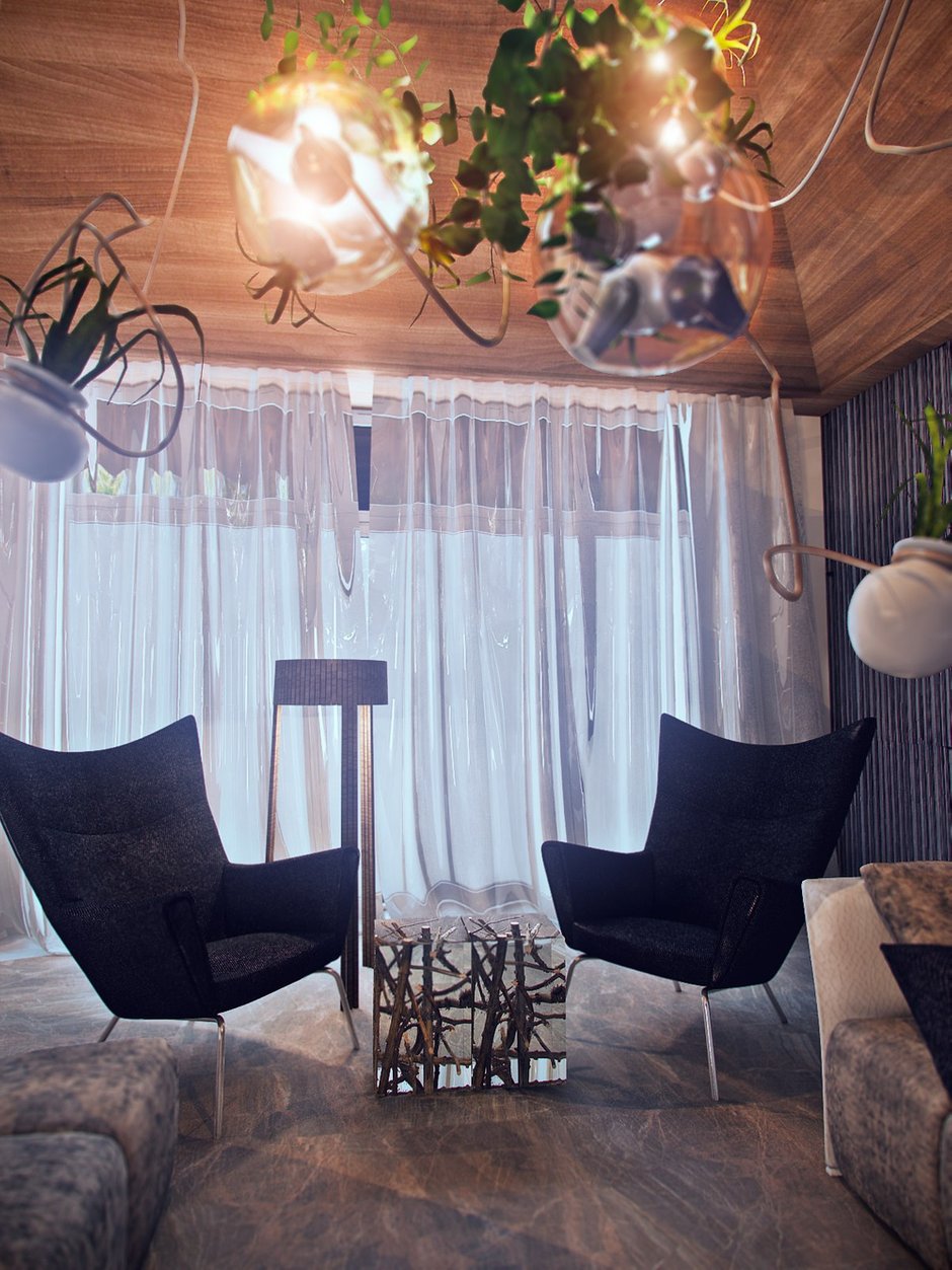 Фотография: Гостиная в стиле Лофт, Эклектика, Дом, Минимализм, Проект недели, Эко – фото на INMYROOM