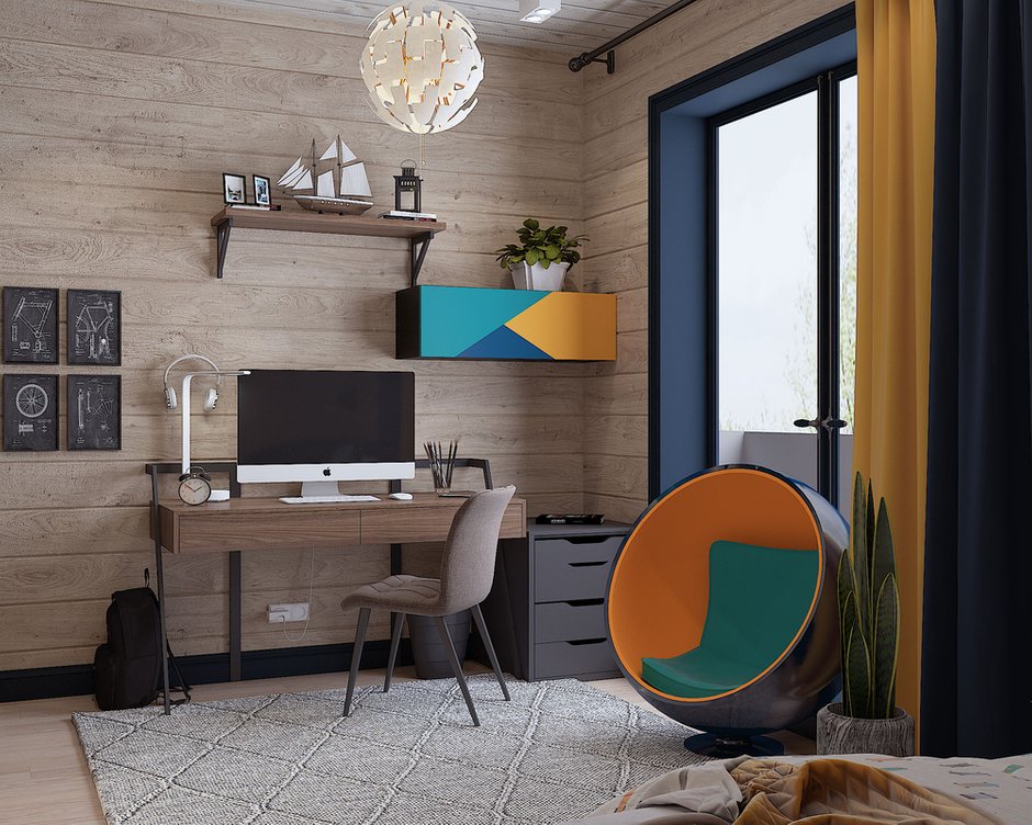 Фотография: Детская в стиле Эко, Дом, Проект недели, Дом и дача, 4 и больше, Более 90 метров, Владимирская область, Светлана Капустина – фото на INMYROOM