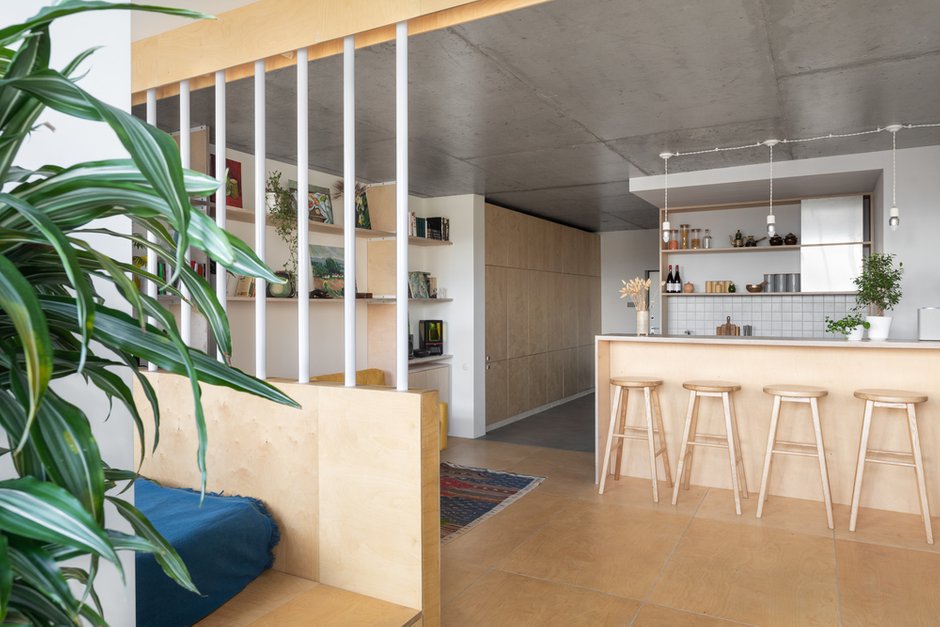 Фотография: Кухня и столовая в стиле Минимализм, Квартира, Студия, Проект недели, Москва, 40-60 метров, Схема – фото на INMYROOM