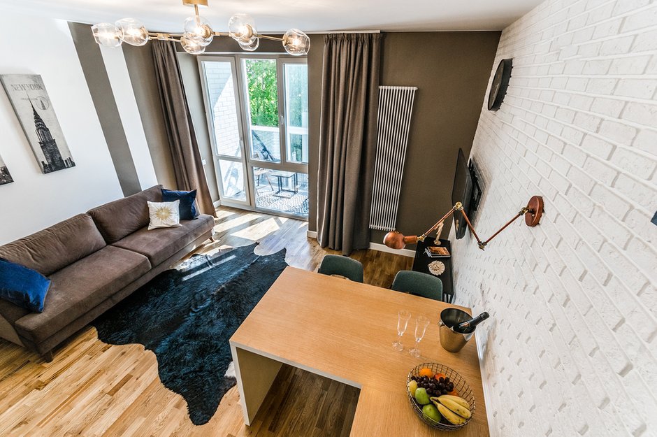 Фотография: Гостиная в стиле Скандинавский, Современный, Квартира, Студия, Проект недели, до 40 метров, Маргарита Фомина, Люберецкий район – фото на INMYROOM