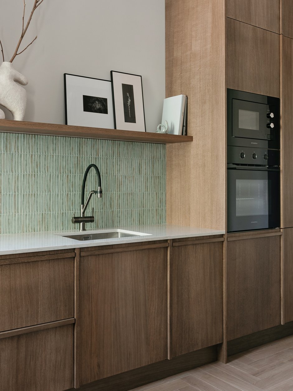 Фотография:  в стиле , Квартира, Проект дня, Минск, Мария Зайцева, Сталинка, Кирпичный дом, 2 комнаты, 40-60 метров, современный с элементами минимализма и эко-стиля – фото на INMYROOM