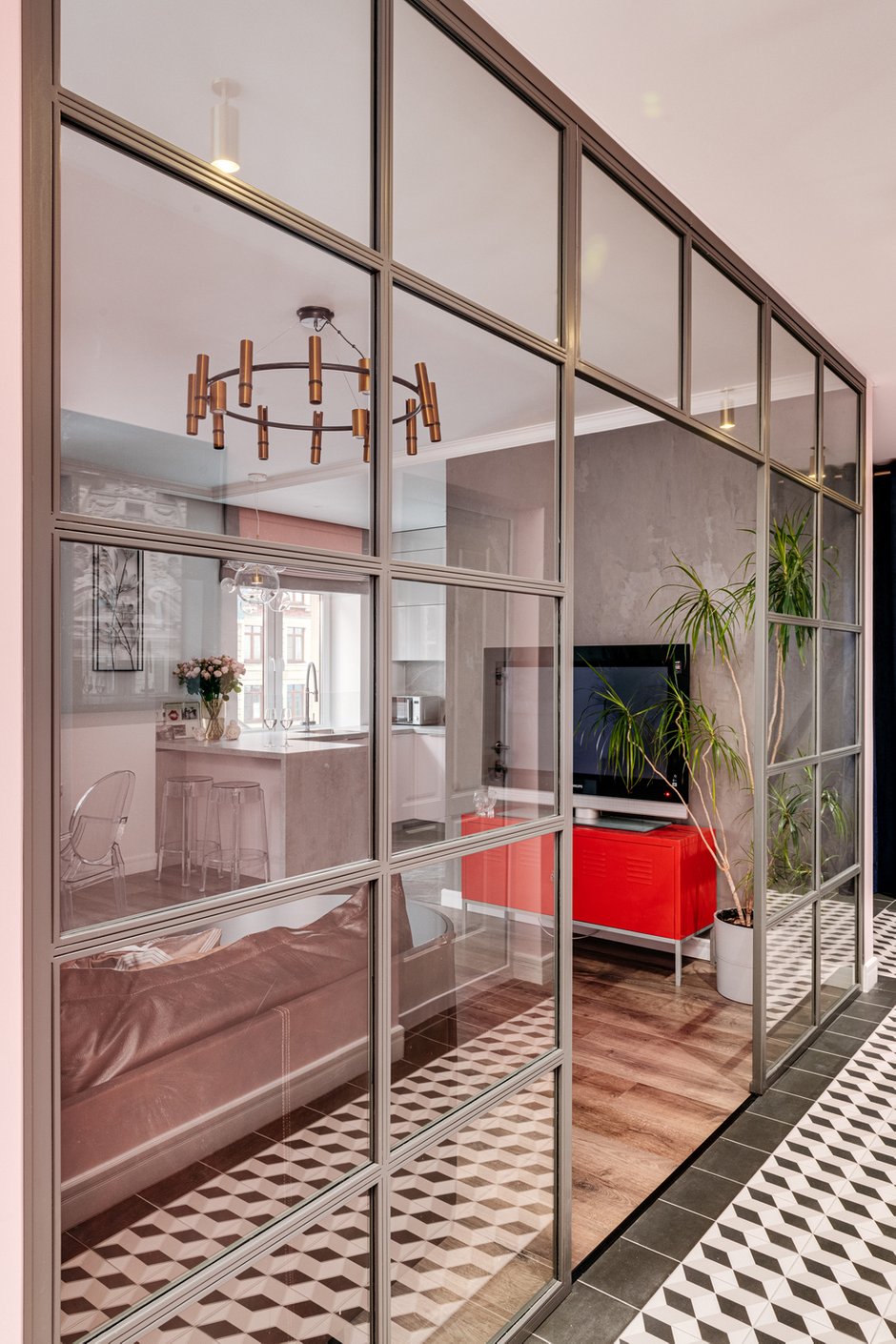 Фотография: Гостиная в стиле Эклектика, Современный, Квартира, Проект недели, Видное, 3 комнаты, 60-90 метров, Дмитрий Удовицкий – фото на INMYROOM