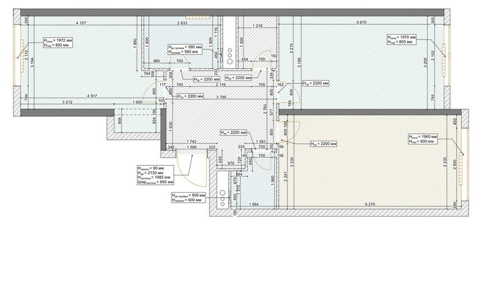 Фотография: Планировки в стиле , Современный, Квартира, Минимализм, Проект недели, Москва, Монолитный дом, 3 комнаты, 60-90 метров, Анастасия Григорьева – фото на INMYROOM