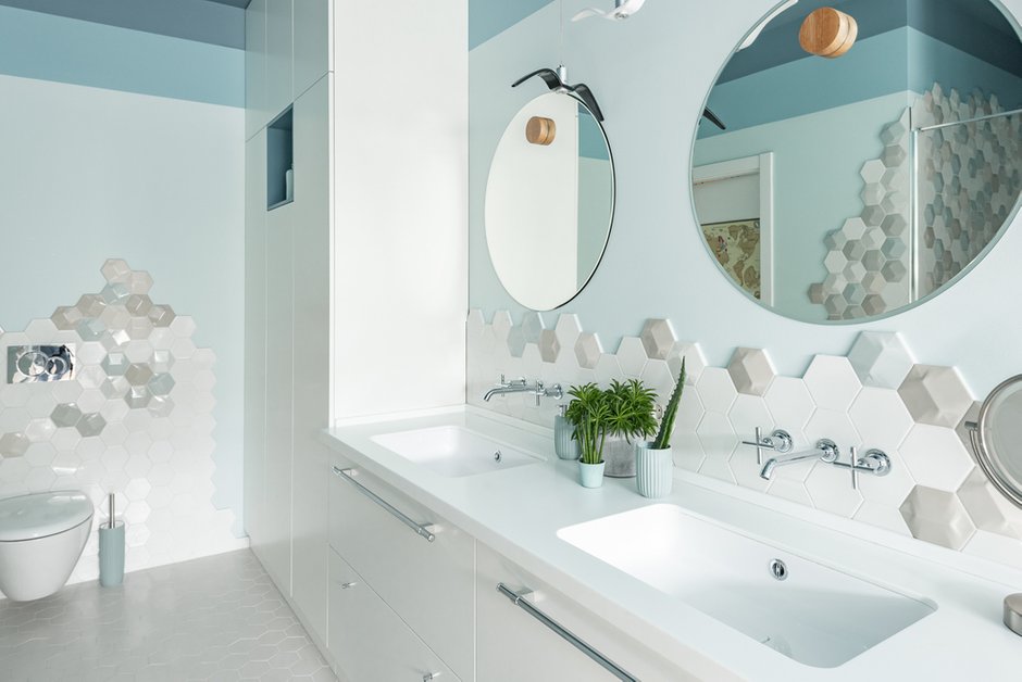 Фотография: Ванная в стиле Современный, Эклектика, Квартира, Проект недели, Екатеринбург, 4 и больше, Более 90 метров, Ксения Ерлакова – фото на INMYROOM