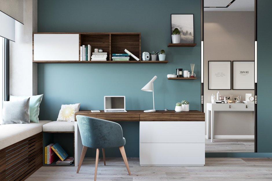 Фотография: Спальня в стиле Современный, Квартира, Проект недели, Москва, 2 комнаты, 40-60 метров, Deus of House – фото на INMYROOM