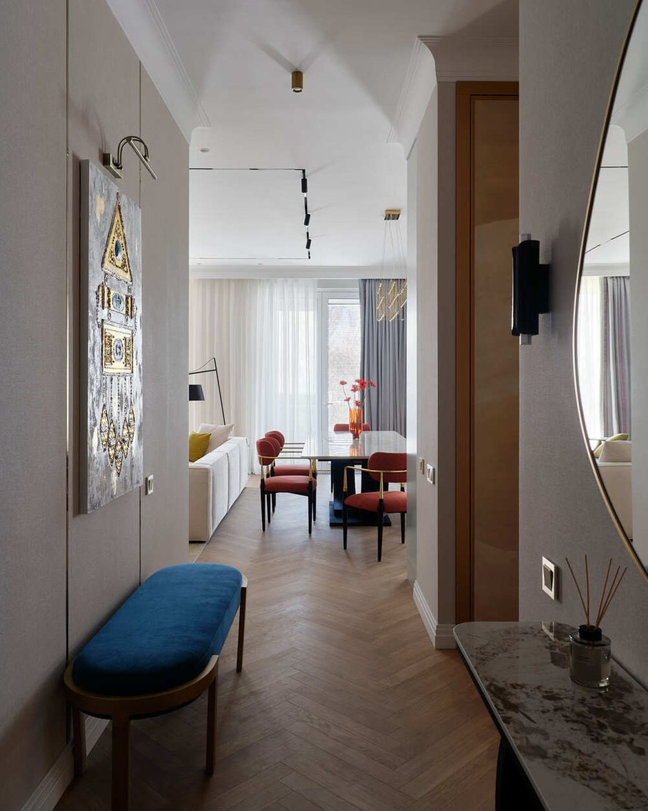 Фотография: Прихожая в стиле Современный, Классический, Эклектика, Квартира, Проект дня, Казахстан, 4 и больше, Более 90 метров, Алматы, Raw Space Design, Полина Кравцова – фото на INMYROOM