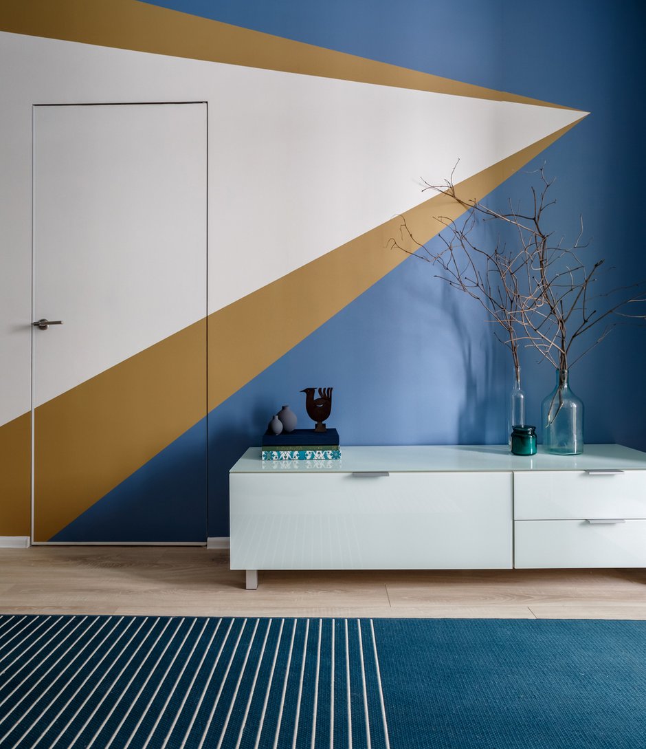 Фотография: Гостиная в стиле Современный, Малогабаритная квартира, Квартира, Проект дня, Москва, Монолитный дом, 2 комнаты, 40-60 метров, Марина Новикова, Ольга Льюис, UD Base, энциклодпедия_малогабаритка – фото на INMYROOM