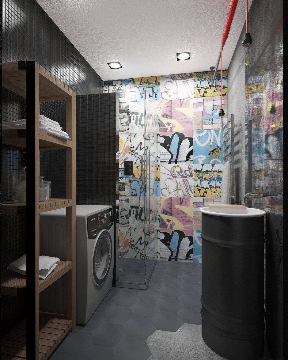 Фотография: Ванная в стиле Лофт, Проект недели, П-3М, GM-Interior – фото на INMYROOM