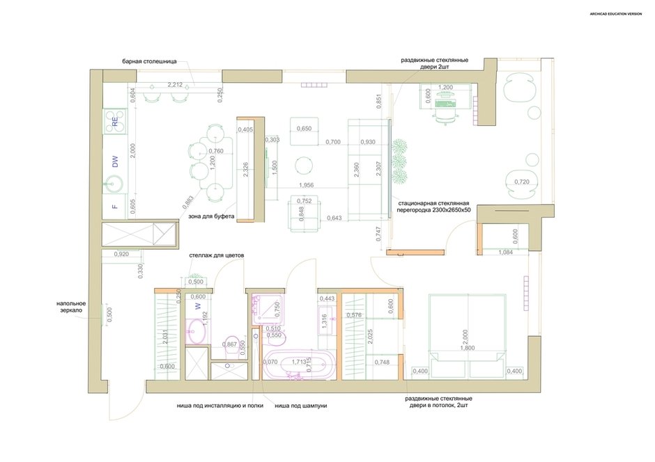 Фотография: Планировки в стиле , Современный, Квартира, Проект недели, 3 комнаты, 60-90 метров, Екатерина Уланова – фото на INMYROOM